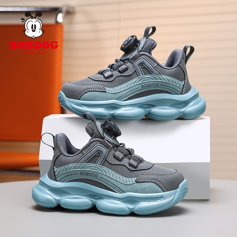 巴布豆儿童冬季加绒棉鞋运动鞋中大童