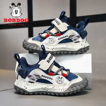 巴布豆510 双网，皮面，二棉男女童运动鞋28-39