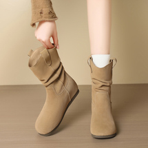 女士秋冬平底短靴
