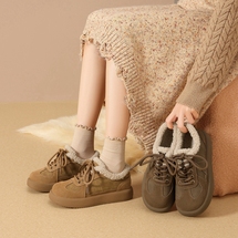 女鞋秋冬保暖勃肯鞋平底