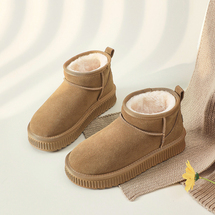 女士短筒雪地靴平底靴