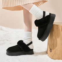 女士棉靴短靴居家鞋
