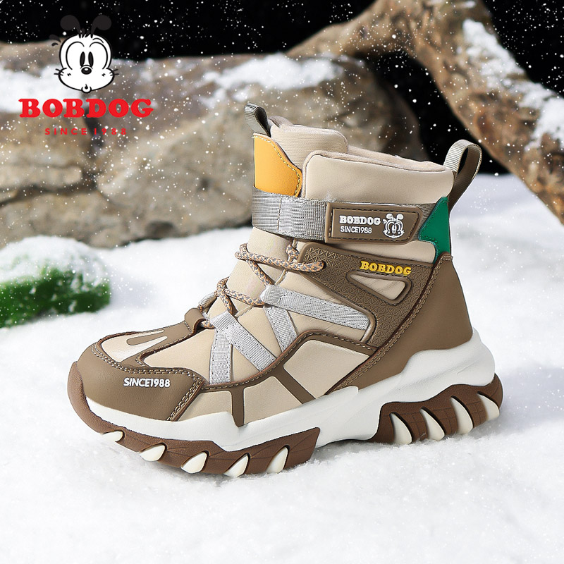 巴布豆0058 冬季新款儿童雪地靴 30-39