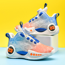 【了然鞋业】新款儿童舒适轻弹缓震篮球鞋运动鞋31-42