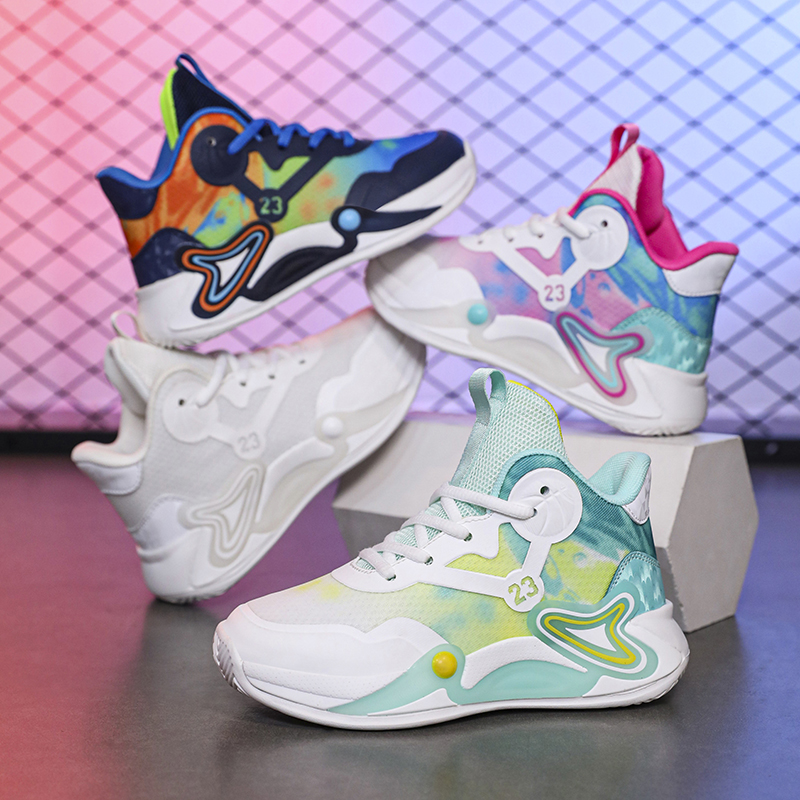 儿童时尚篮球鞋高帮防滑潮流运动鞋