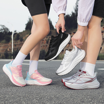 爆米花轻便跑步鞋男软底减震舒适运动鞋情侣厚底跑鞋