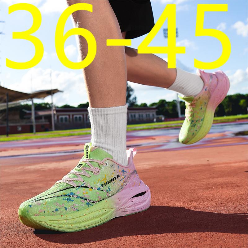 铭派工厂直销25116男女夜光软底情侣爆米花回弹跑步潮鞋跨境