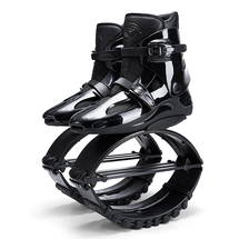 黑色弹跳鞋室内室外跳跃鞋成人健身运动弹力弹跳靴