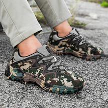 男鞋迷彩户外低帮机能鞋缓震防滑耐磨