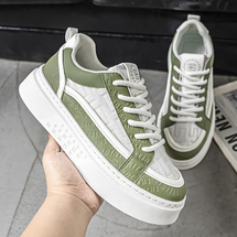 风帆☆3308 新品爆款厚底增高网面百搭平板鞋时尚休闲男鞋