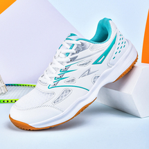 悦足519 新款超轻透气牛筋底情侣款羽毛球鞋35-45