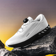 男士户外鞋网面透气飞织运动鞋旋转扣休闲鞋P98