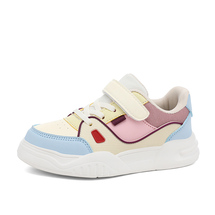 女童秋冬皮面防水板鞋儿童轻便防臭休闲潮鞋