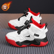 【了然鞋业】品质年货款儿童篮球鞋冬季加绒防滑运动鞋29-40