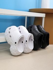 女士夏季海边室内外穿鞋女士夏季时尚增高洞洞鞋