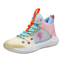 篮球鞋高帮训练童鞋中小学生网布中大童运动鞋儿童青少年