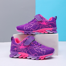 青少年飞织闪电儿童运动鞋跨境外贸28-39码