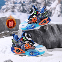 男童风车新款棉鞋灯鞋奥特曼小童运动鞋