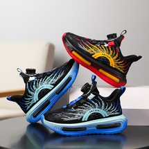 悦足2891  新款皮面儿童时尚运动鞋篮球鞋31-37