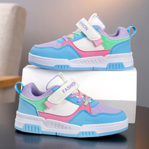 悦足008 跨境新款皮面儿童运动板鞋27-38