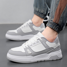 瑟跑皮面男鞋休闲板鞋运动跑步鞋