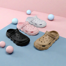 eva洞洞鞋女款2026新款夏厚底足弓支撑超好看旅游沙滩鞋