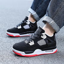 儿童休闲板鞋AJ板鞋学生鞋气垫板鞋冷粘鞋跨境外贸30-35