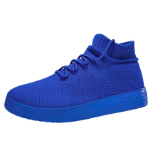 厚底针织男鞋大透气飞织弹力袜子鞋百搭板鞋超轻便运动