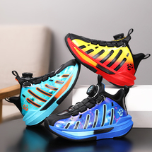 悦足2855 新款皮面儿童时尚休闲运动鞋篮球鞋31-38