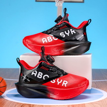 悦足2856 新款皮面儿童时尚休闲运动鞋篮球鞋30-38