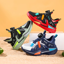 悦足2857 新款皮面儿童时尚休闲运动鞋篮球鞋31-37