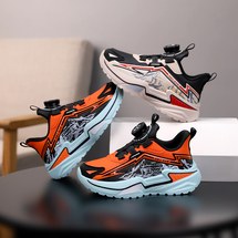 悦足2858   新款皮面儿童时尚休闲运动鞋31-37