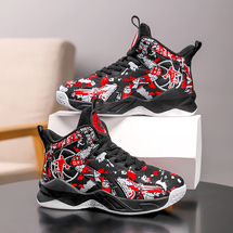 悦足2866 新款皮面儿童时尚休闲运动鞋篮球鞋31-37