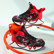 悦足2873 新款皮面儿童时尚休闲运动鞋篮球鞋31-37