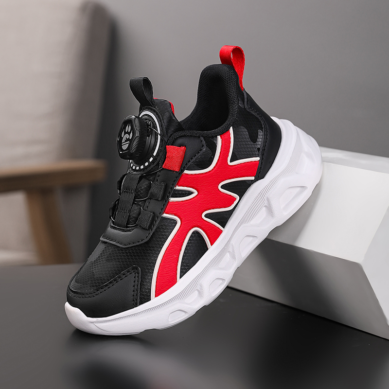 悦足2812 新款皮面儿童时尚休闲运动鞋29-37