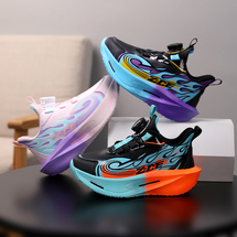 悦足2839 新款皮面儿童时尚休闲运动鞋30-38