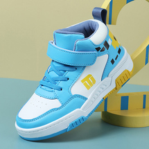 悦足517  跨境新款皮面儿童运动板鞋28-36