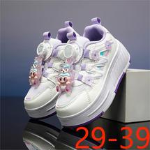 工厂直销9933-1男女童暴走鞋双网滑轮跑步鞋运动跨境P69