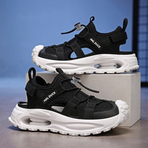 【了然鞋业】2026儿童夏季新款包头运动凉鞋框子鞋26-37