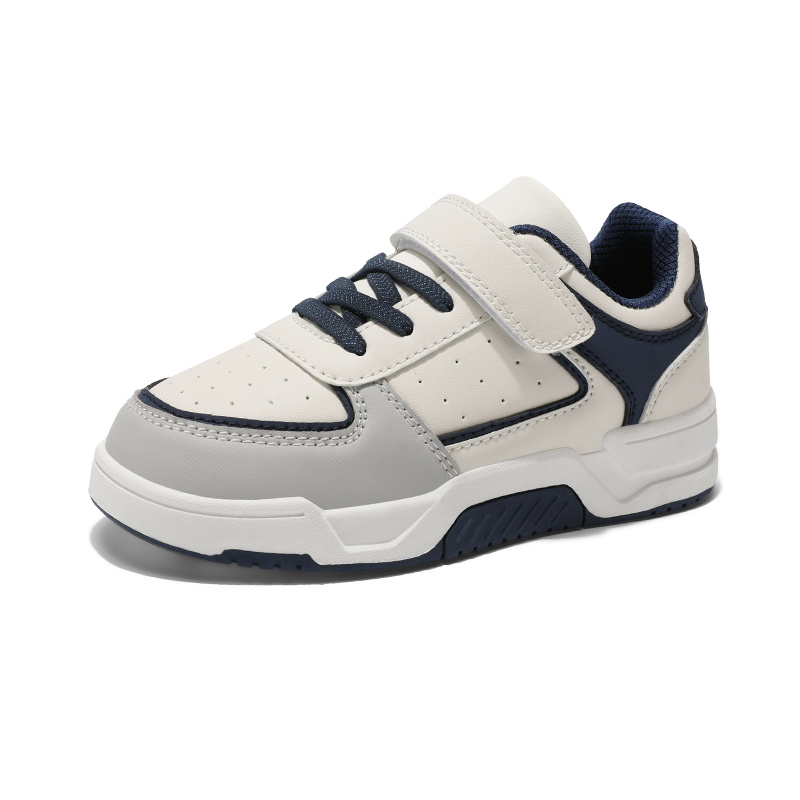 新款儿童休闲小白板鞋中大童防滑软底运动鞋