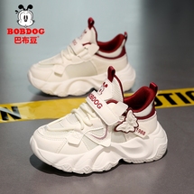  巴布豆春秋新款女童鞋子