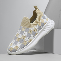 悦足061  四季款弹力飞织儿童运动休闲运动28-38