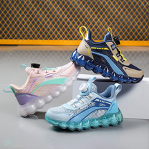 悦足309  旋转扣镂空单网儿童运动鞋休闲鞋27-39