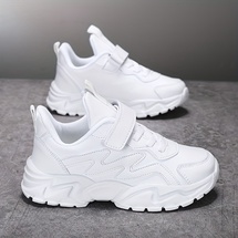 运动鞋（跨境）校园小白鞋皮面防水轻便防滑软底跑步鞋