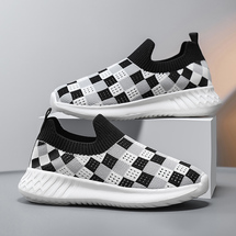 【了然鞋业】2026新款儿童舒适透气飞织面休闲鞋28-38