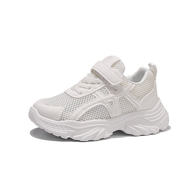 拾捌9058儿童单网休闲运动鞋 粉色，紫色，白色 p32