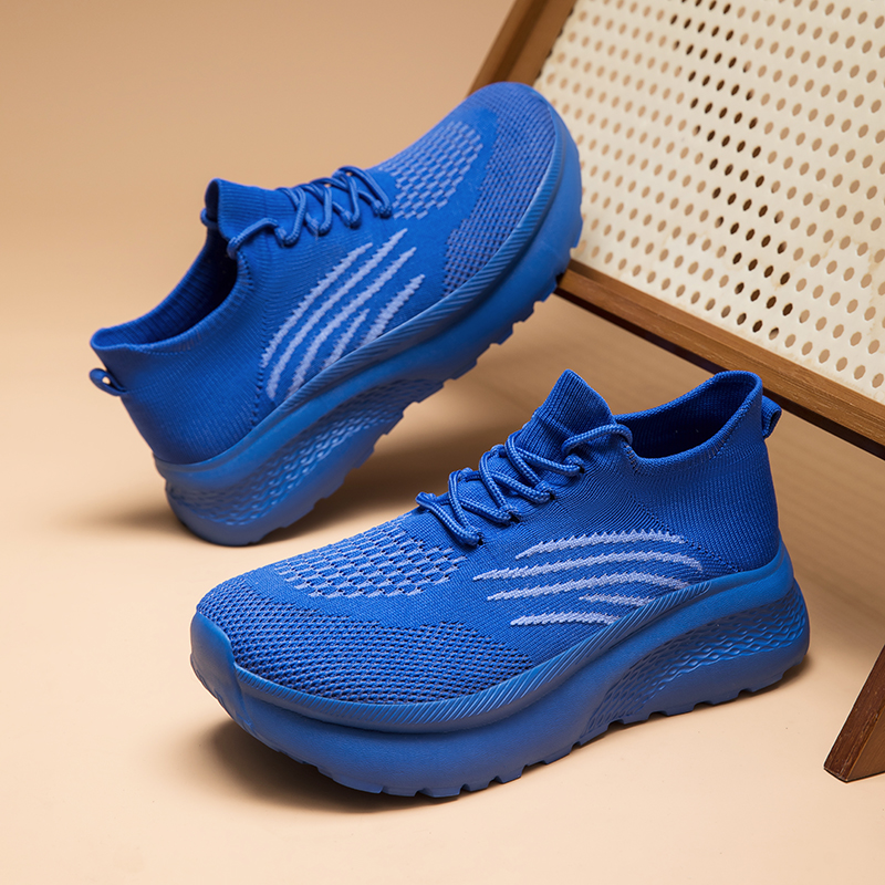 悦足A05  新款宽头飞织袜子鞋休闲运动跨境大码36-46