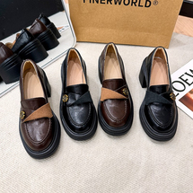 乐福鞋女2026新款女鞋英伦风小皮鞋法式单鞋小个子粗跟玛丽珍