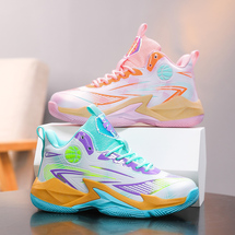 【了然鞋业】2026新款高品质儿童时尚缓震篮球鞋31-39