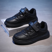 运动鞋（跨境）校园小白鞋皮面防水轻便防滑软底跑步鞋